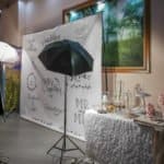 Wedding photobooth white background